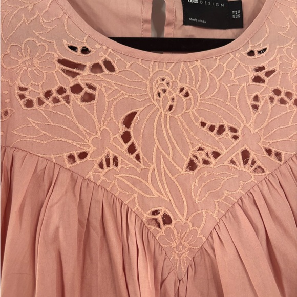 ASOS Pink Embroidered Blouse - Picture 6 of 7